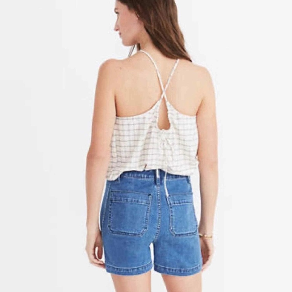 Madewell Medium Blue Denim High-Rise Jean Shorts